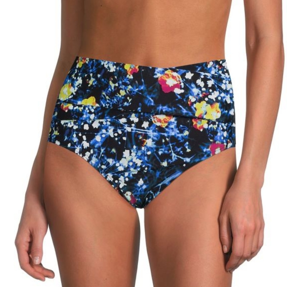 NWT Calvin Klein High-Waisted Colorful Bikini Bottoms Size S Swimwear A62